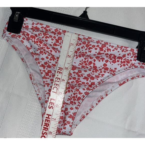 Girls' 2 Piece Ditsy Floral Print Knot Front Ruched Triangle Bikini Teen 8-9Y - Picture 9 of 11